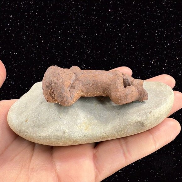 LPH Leonardo Art Works 1975 Pottery Baby on Rock Stoneware Figurine Statue Sign - Picture 6 of 11